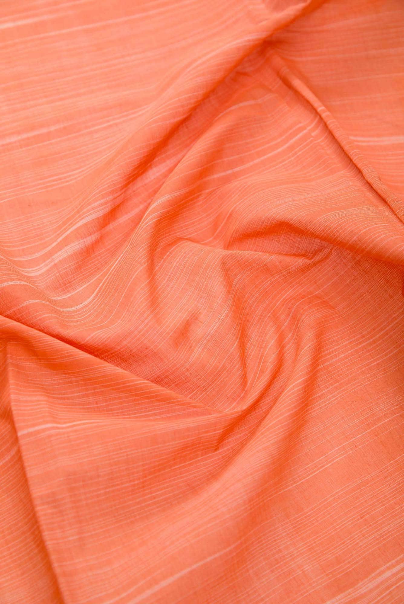 Orange Cotton Dress Material