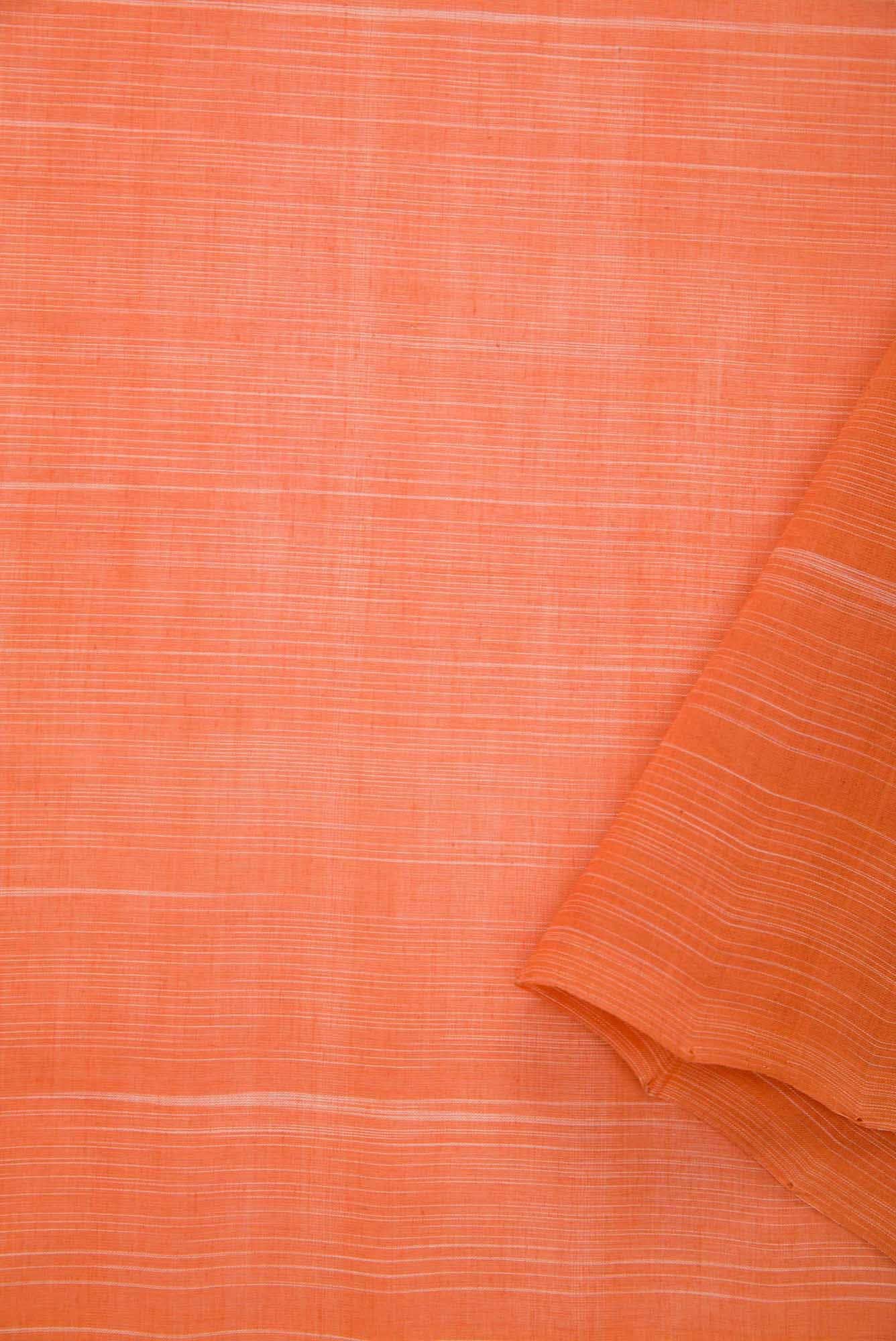Orange Cotton Dress Material