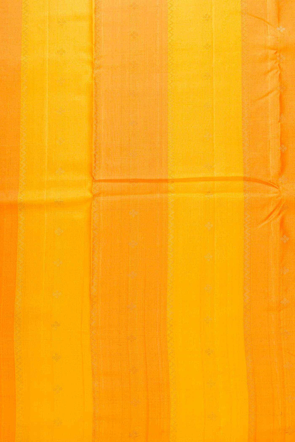 Yellow and Orange Kanchipuram Silk Dress Material