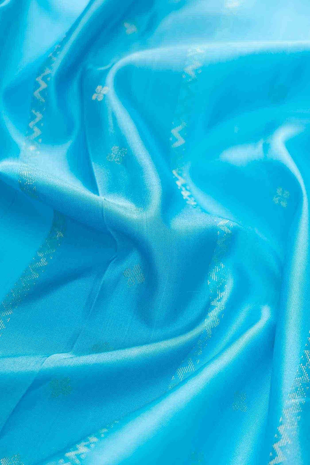 Sky Blue Kanchipuram Silk Dress Material