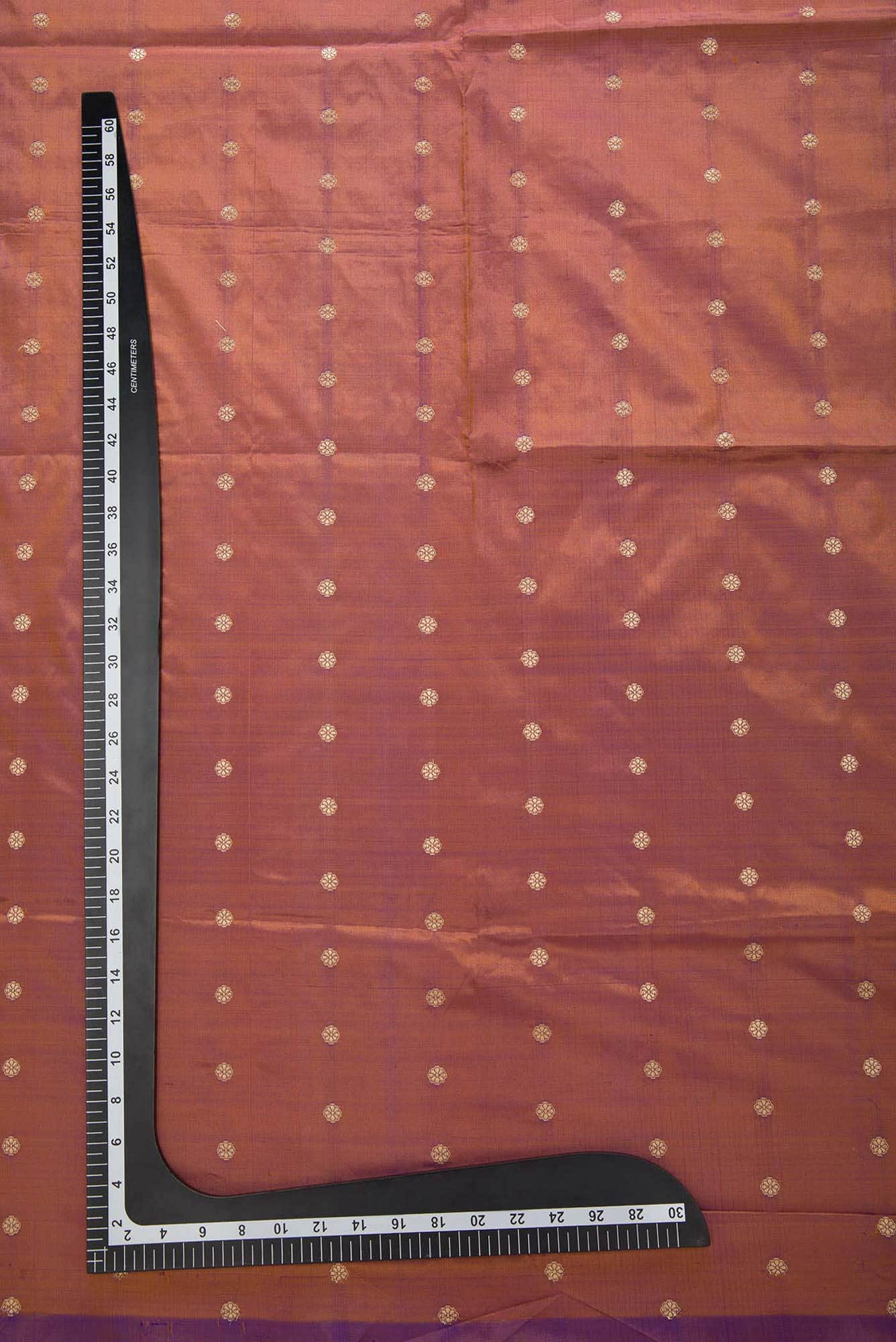 Brown Kanchipuram Silk Dress Material