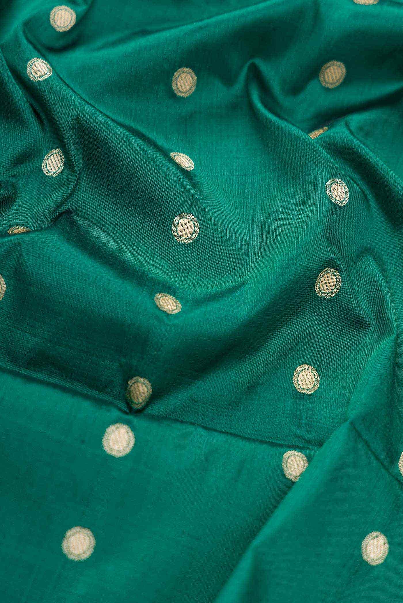 Green Kanchipuram Silk Dress Material