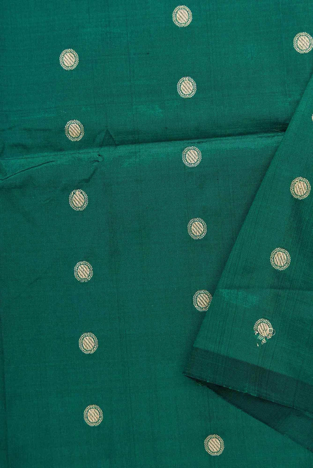 Green Kanchipuram Silk Dress Material