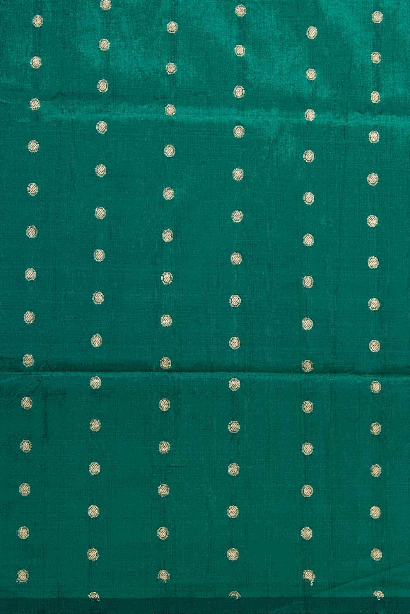 Green Kanchipuram Silk Dress Material