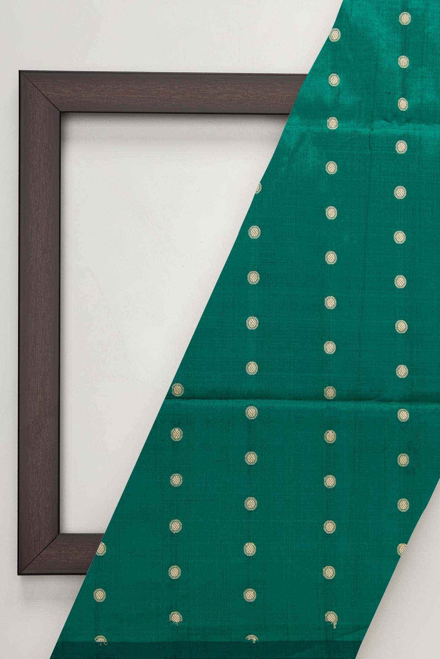 Green Kanchipuram Silk Dress Material