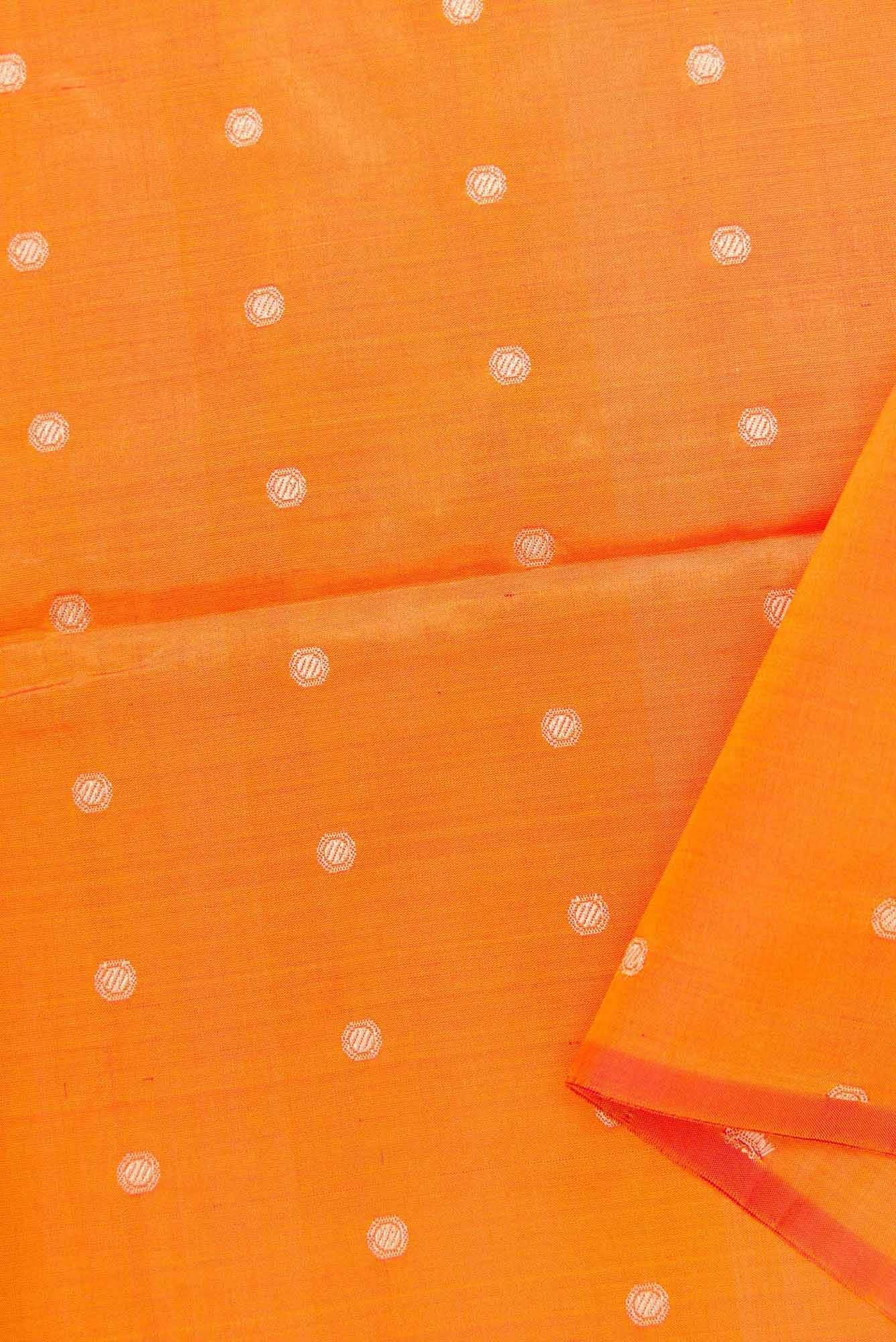 Mustard Kanchipuram Silk Dress Material