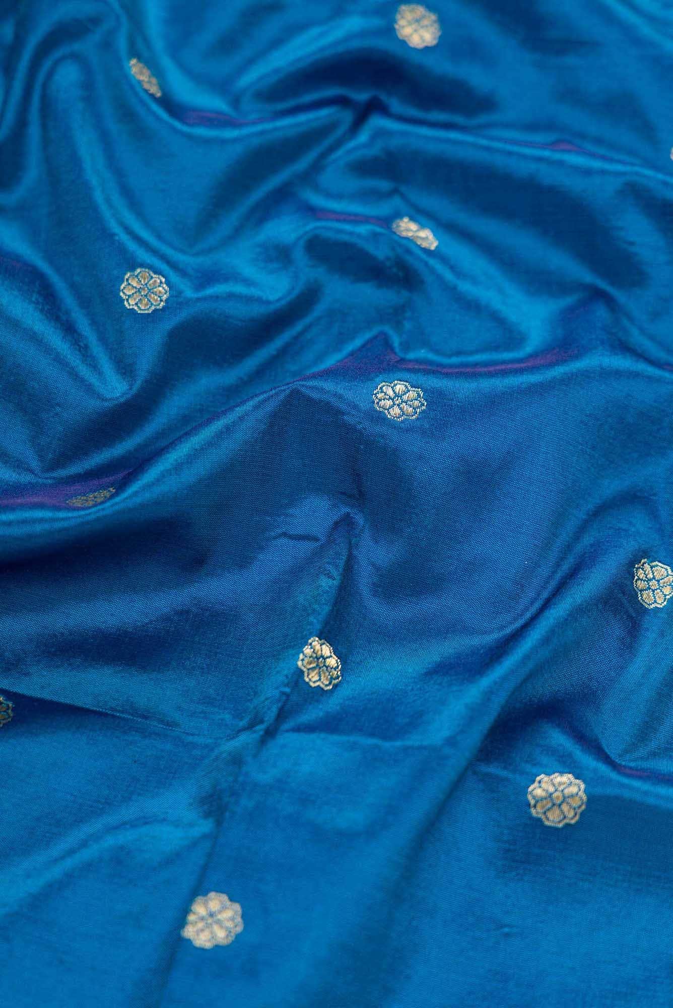 Royal Blue Kanchipuram Silk Dress Material