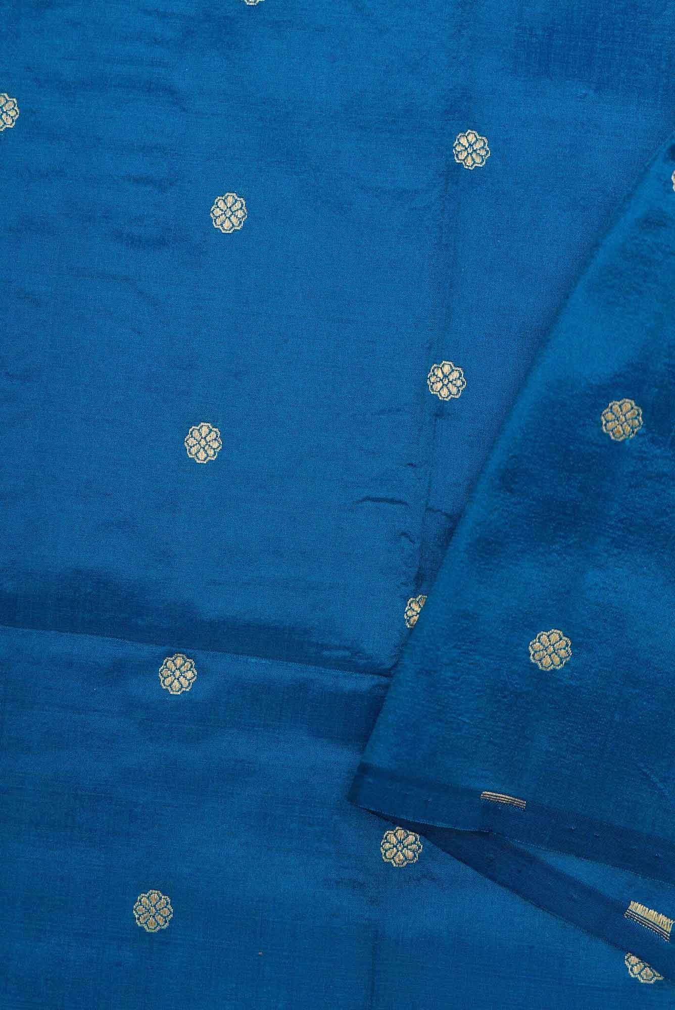 Royal Blue Kanchipuram Silk Dress Material