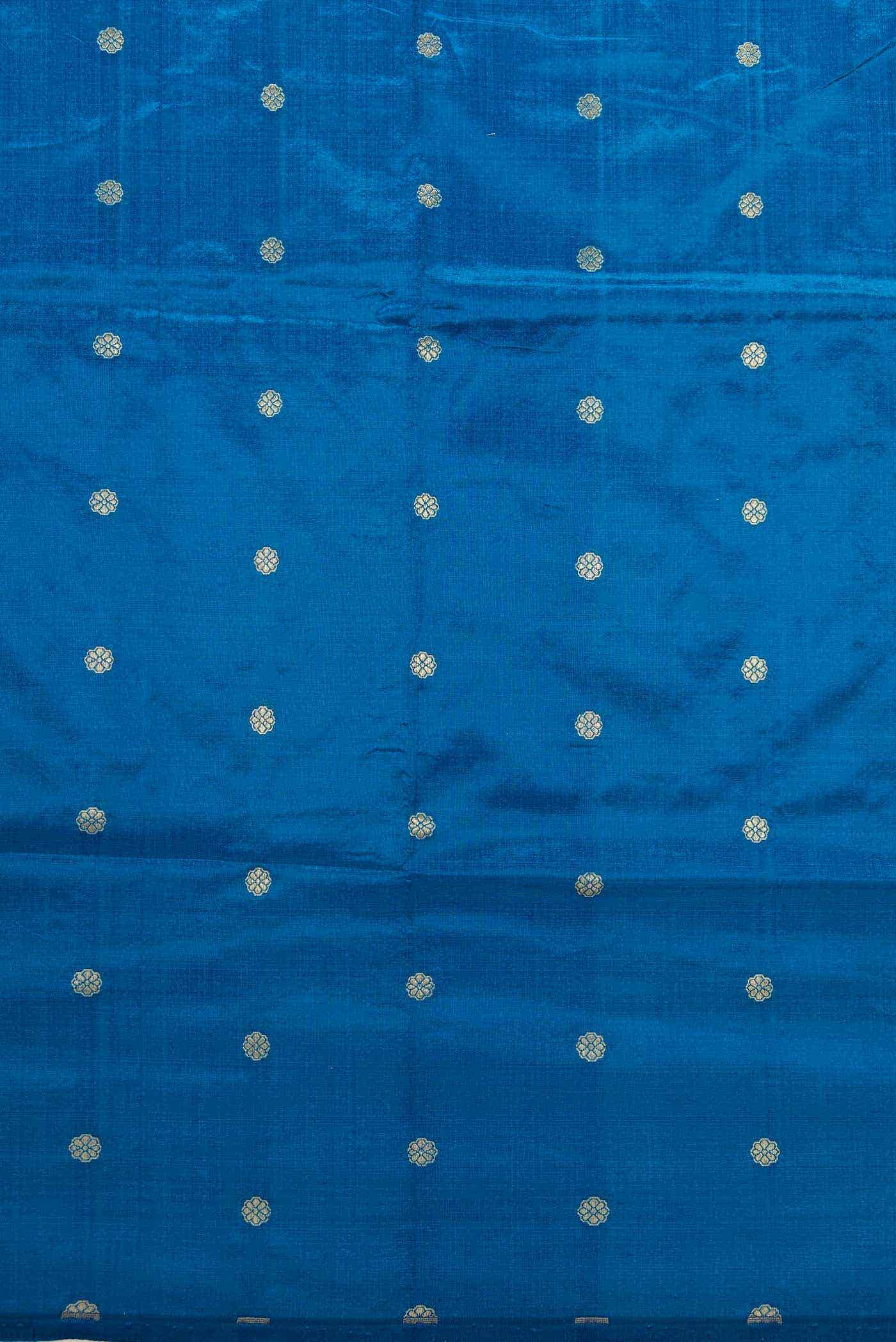 Royal Blue Kanchipuram Silk Dress Material