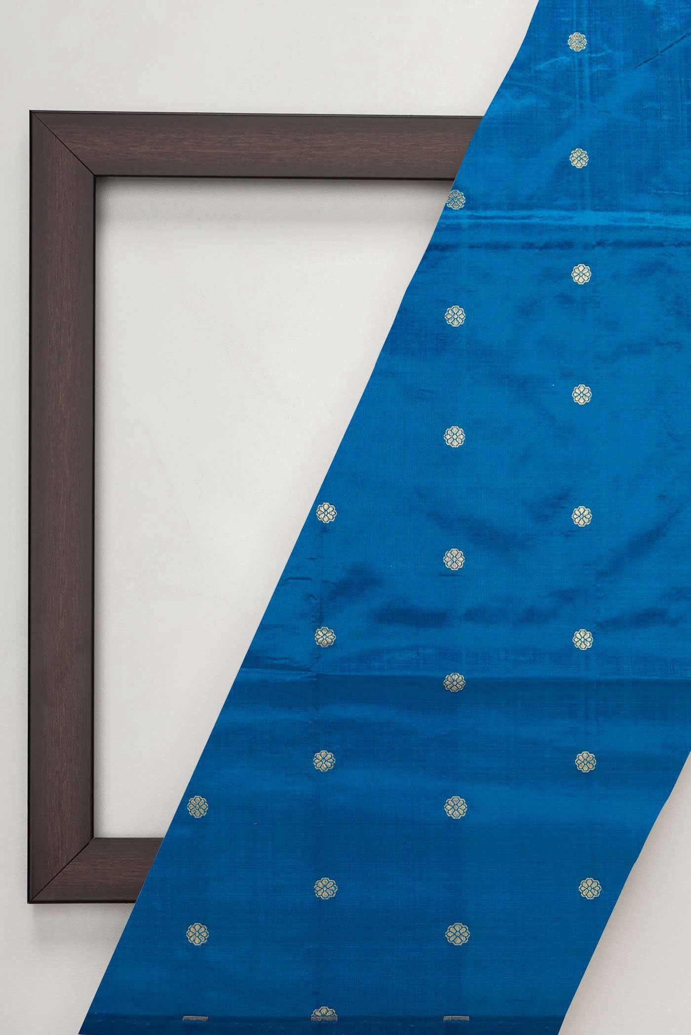 Royal Blue Kanchipuram Silk Dress Material
