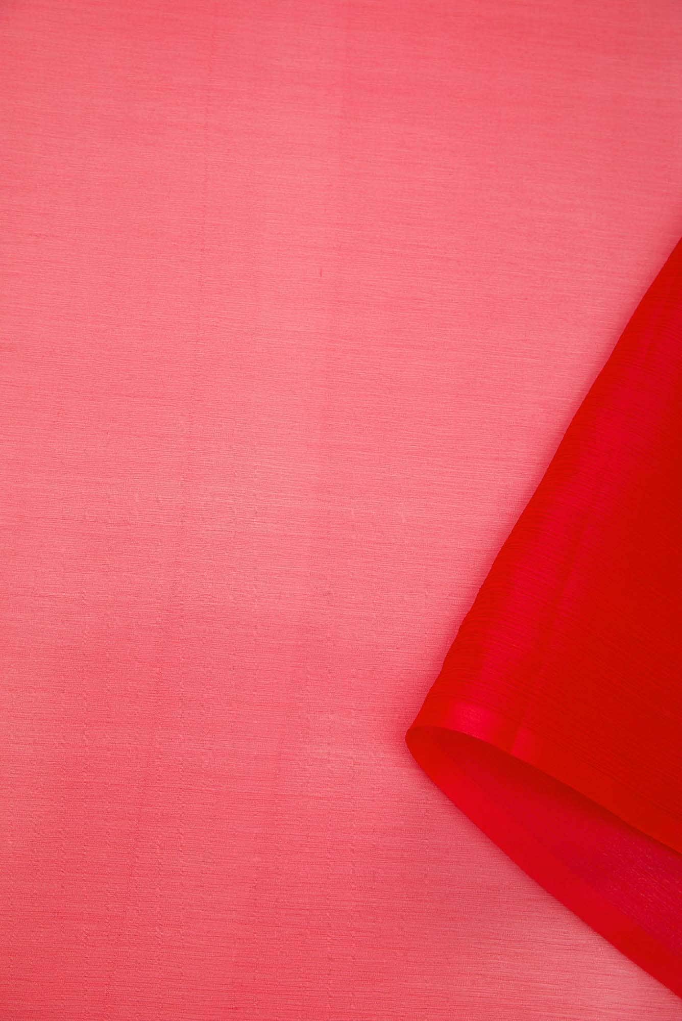 Red Chiffon Dress Material