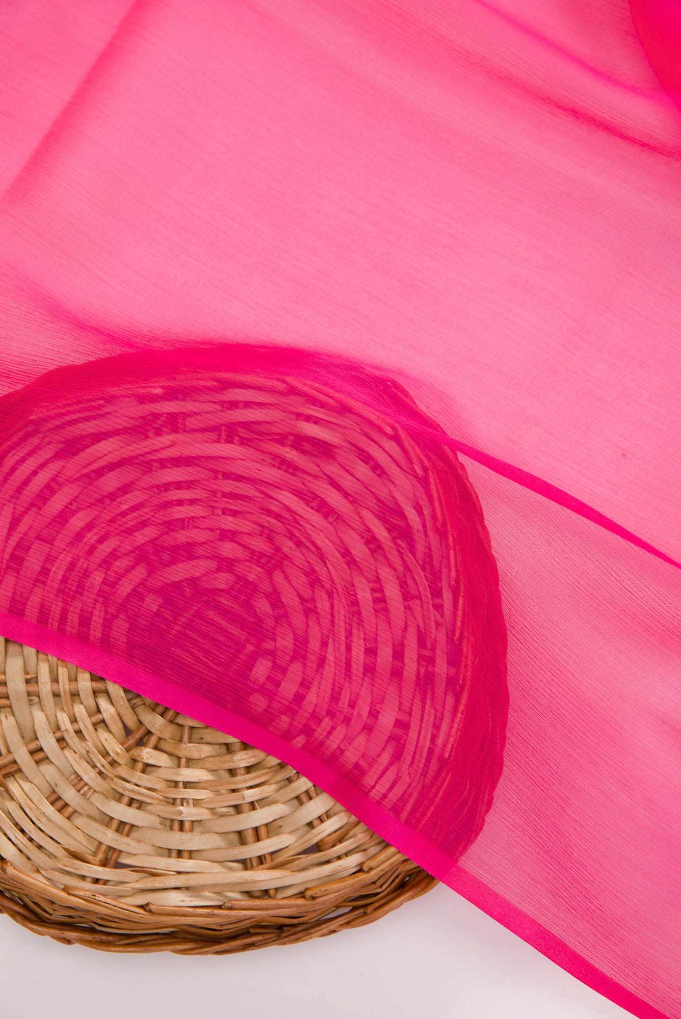 Pink Chiffon Dress Material