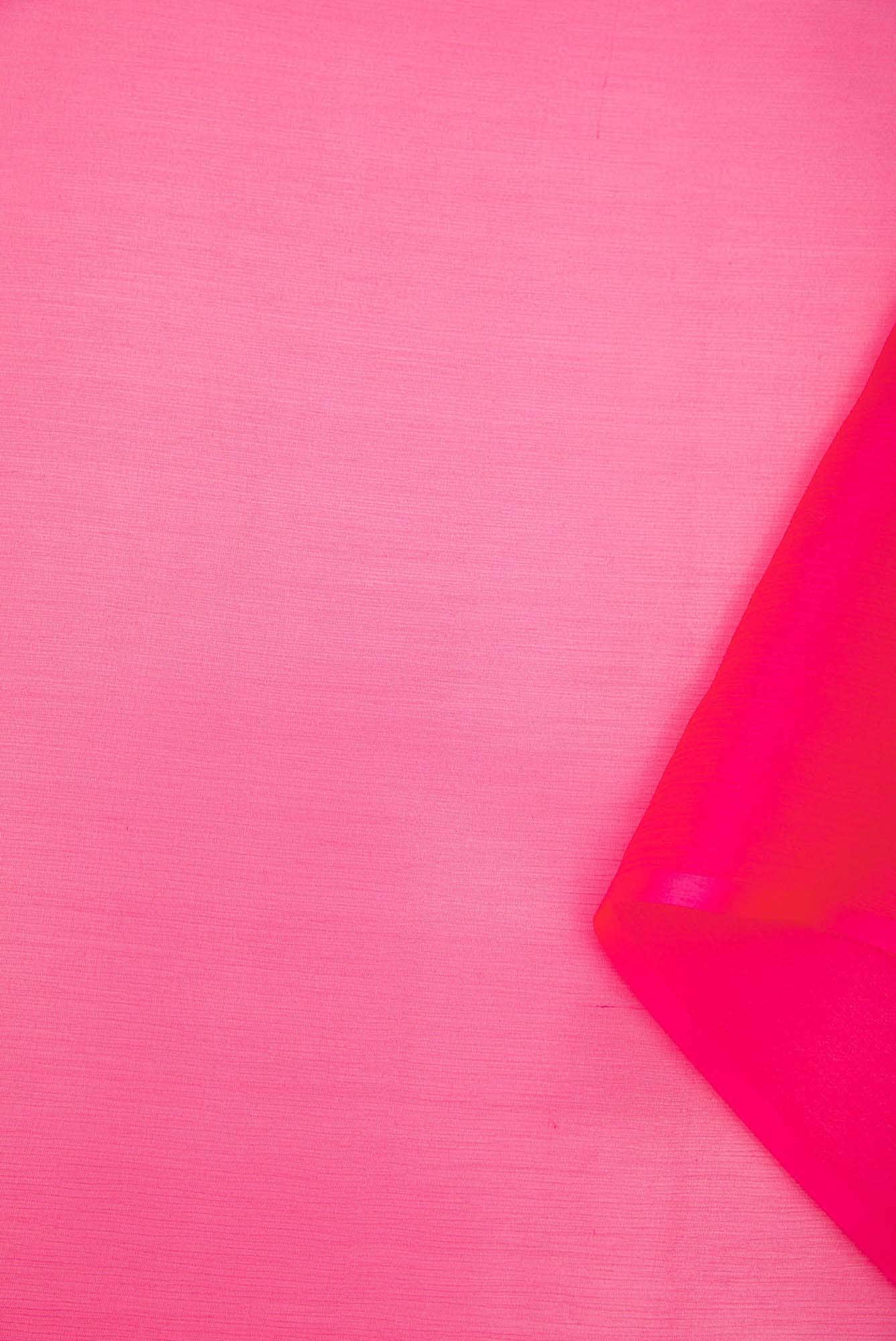 Pink Chiffon Dress Material
