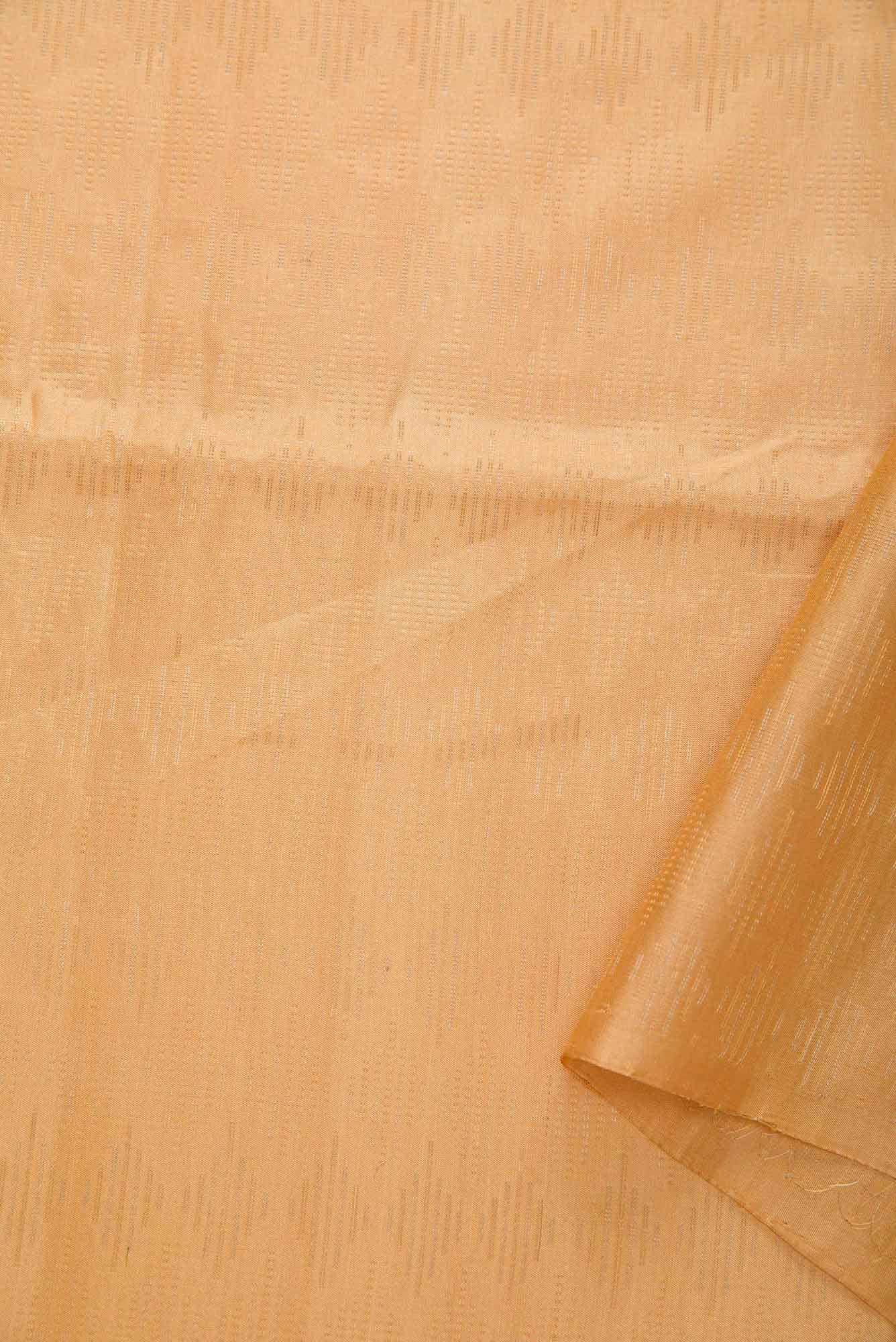 Gold Kanchipuram Silk Dress Material
