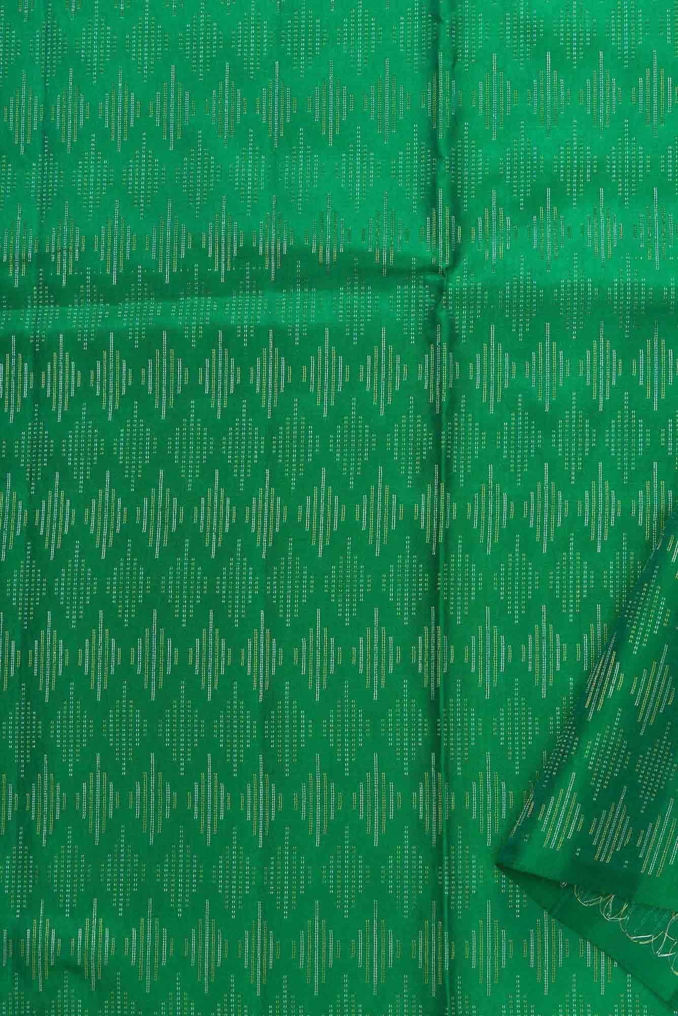 Green Kanchipuram Silk Dress Material