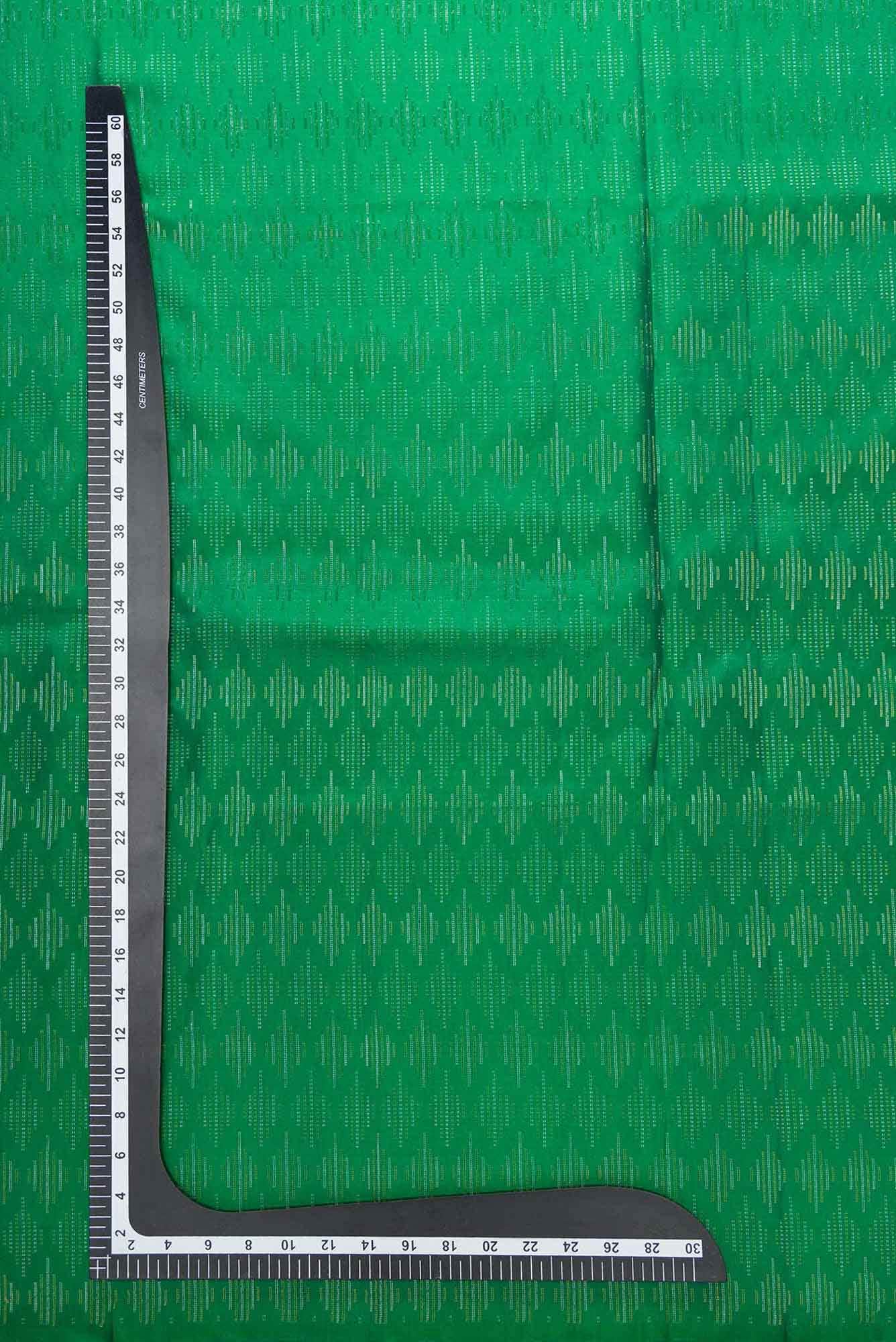 Green Kanchipuram Silk Dress Material