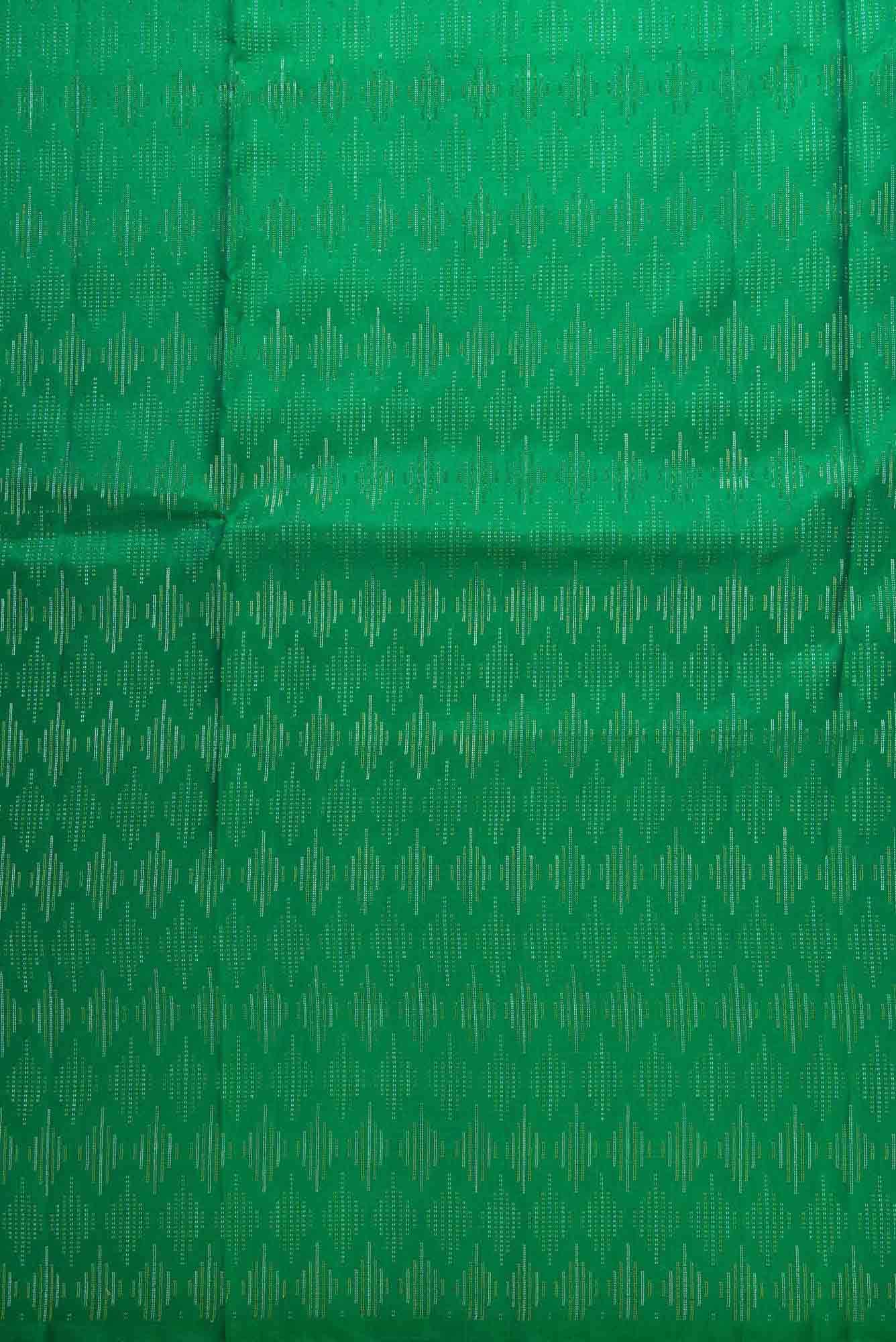 Green Kanchipuram Silk Dress Material