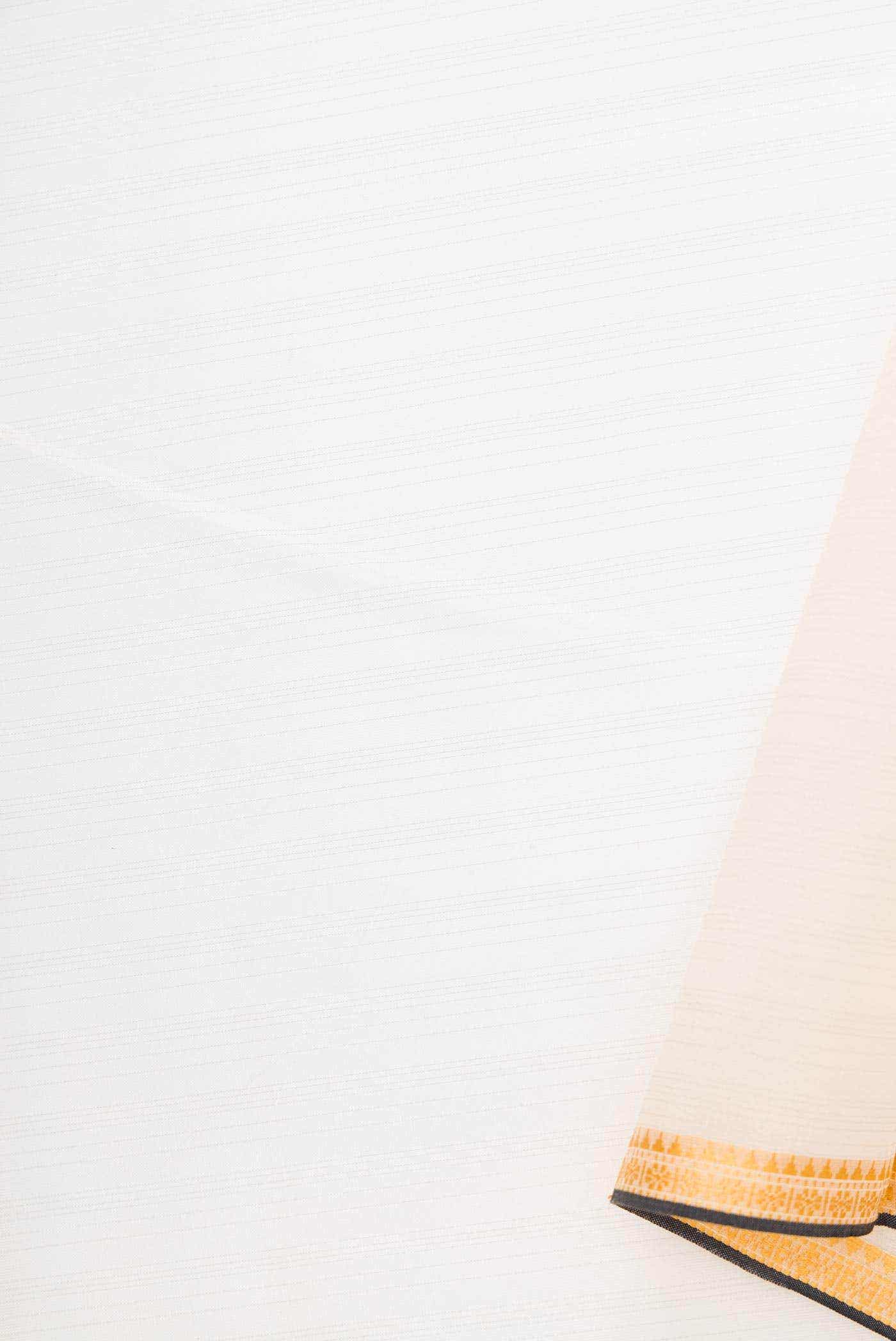 Peach Kora Silk Dress Material