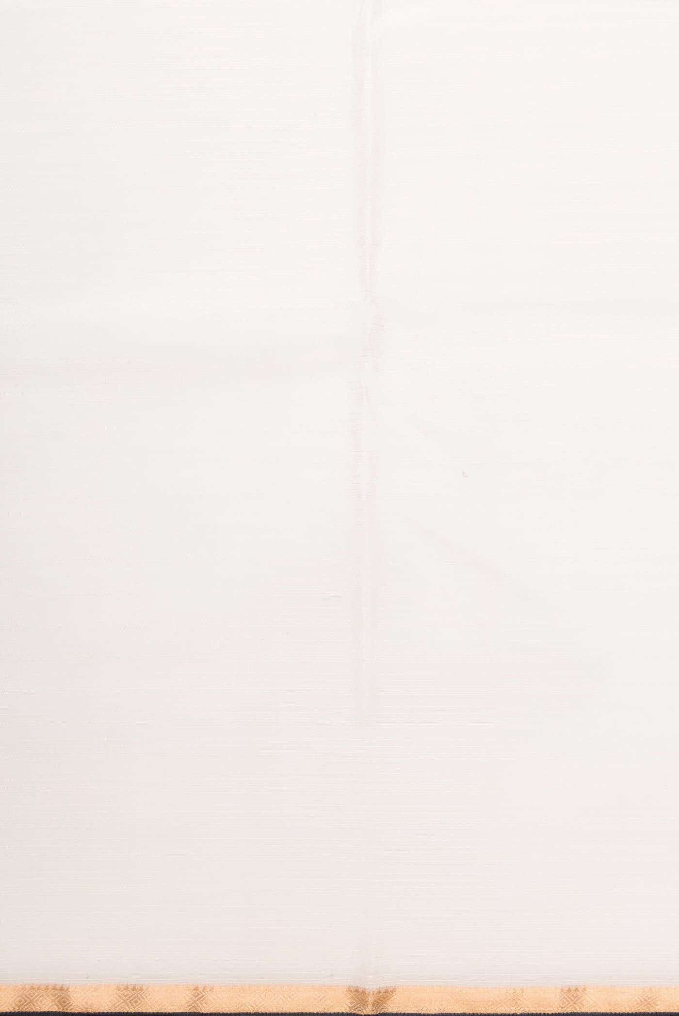 Off White Kora Silk Dress Material
