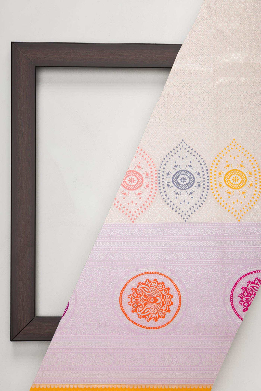Sandal Banarasi Silk Dress Material
