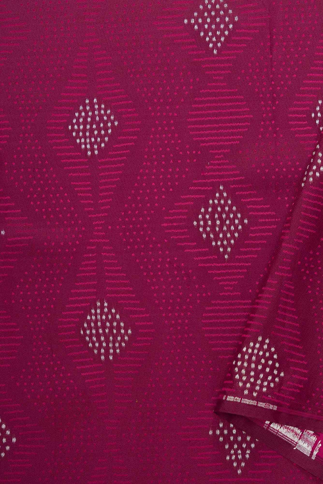 Maroon Banarasi Silk Dress Material
