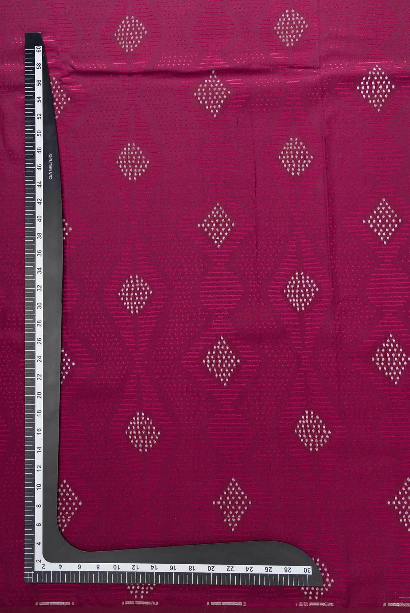 Maroon Banarasi Silk Dress Material