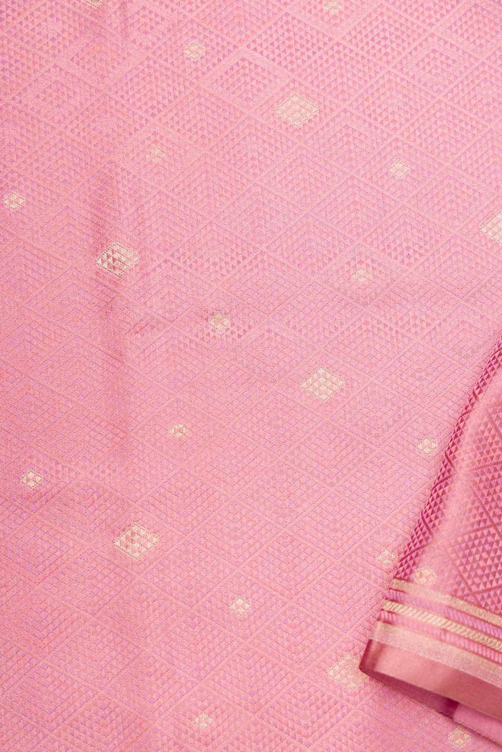 Pink Banarasi Silk Dress Material