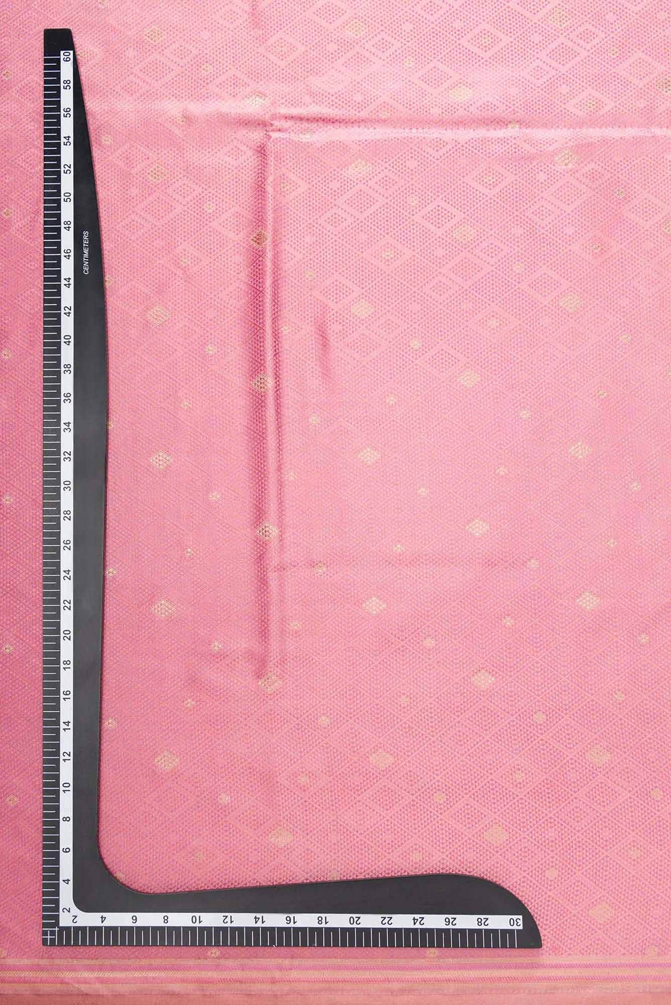 Pink Banarasi Silk Dress Material
