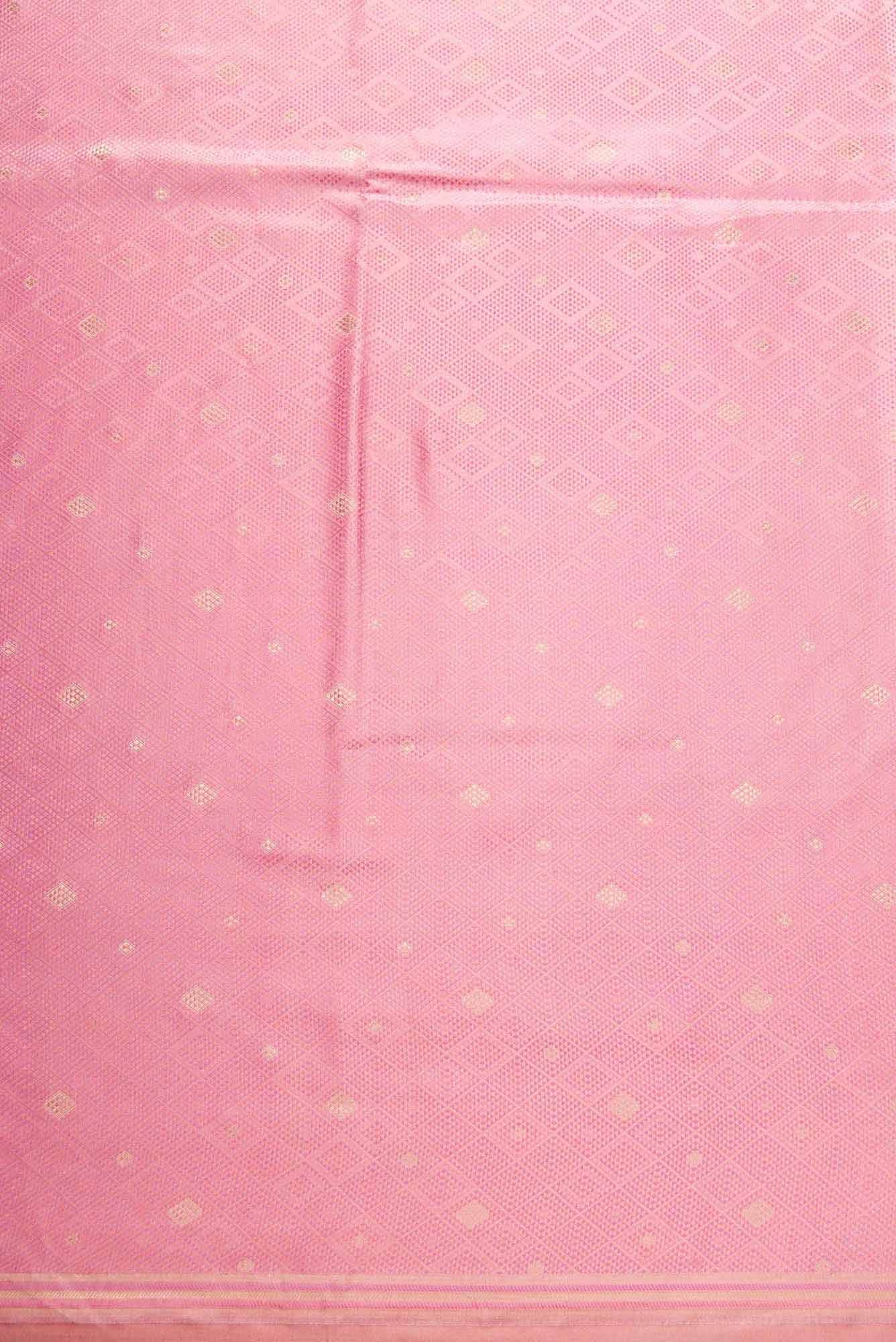 Pink Banarasi Silk Dress Material