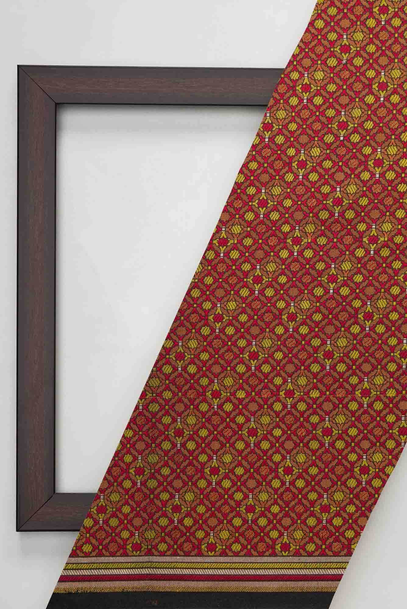 Maroon Banarasi Silk Dress Material