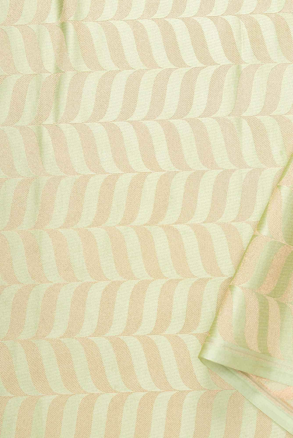 Pista Green Banarasi Silk Dress Material