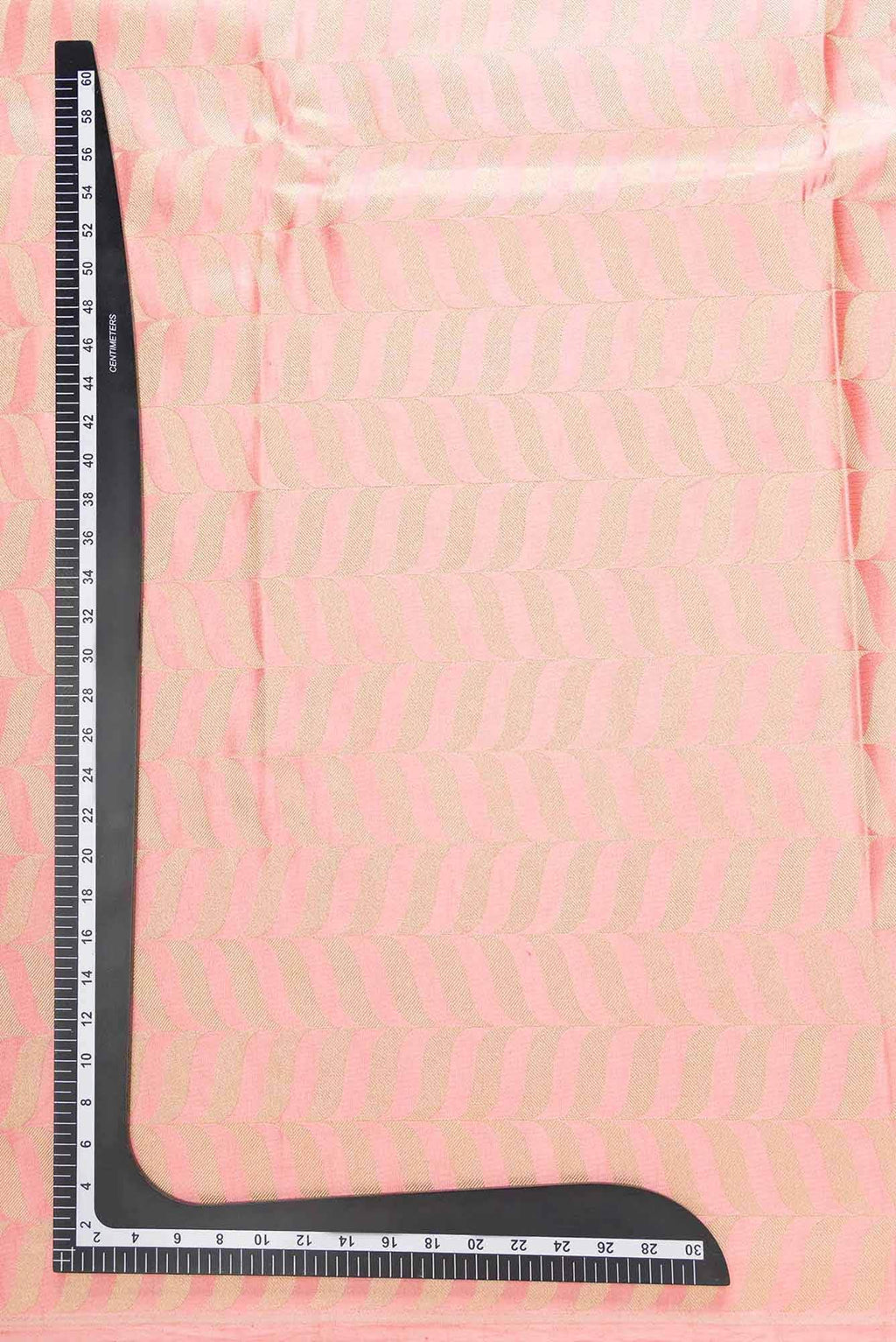Peach Banarasi Silk Dress Material