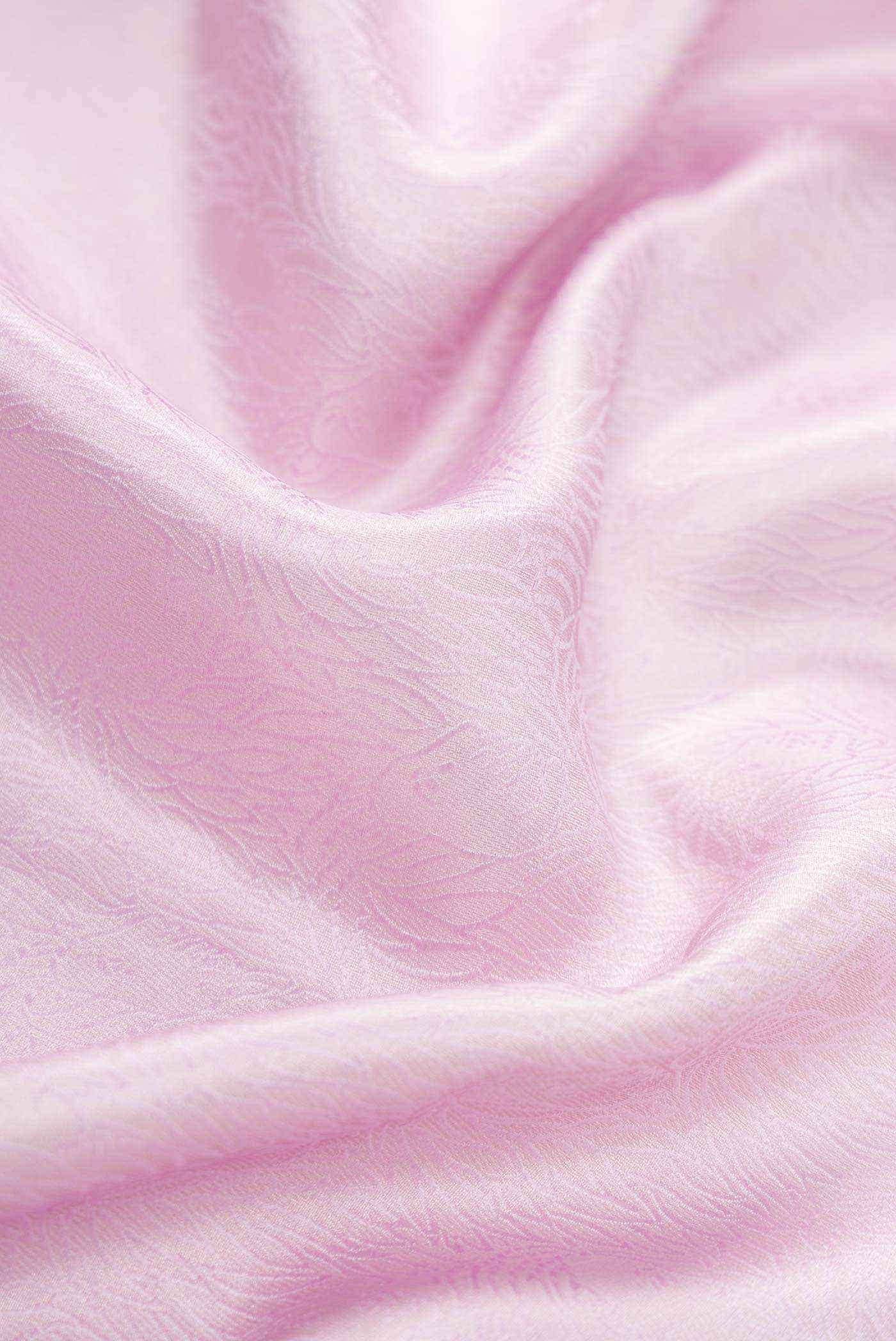 Lavender Banarasi Silk Dress Material
