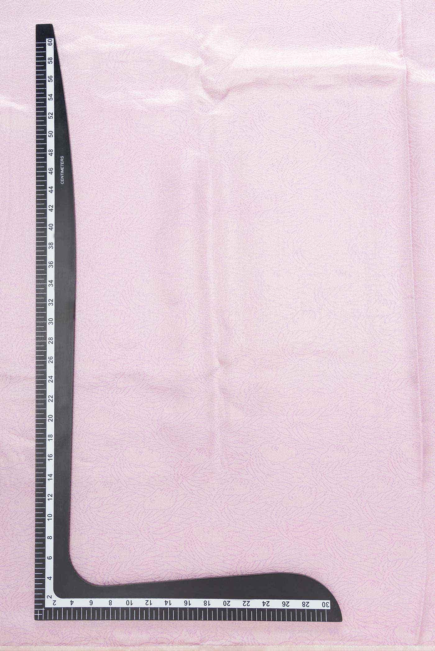 Lavender Banarasi Silk Dress Material