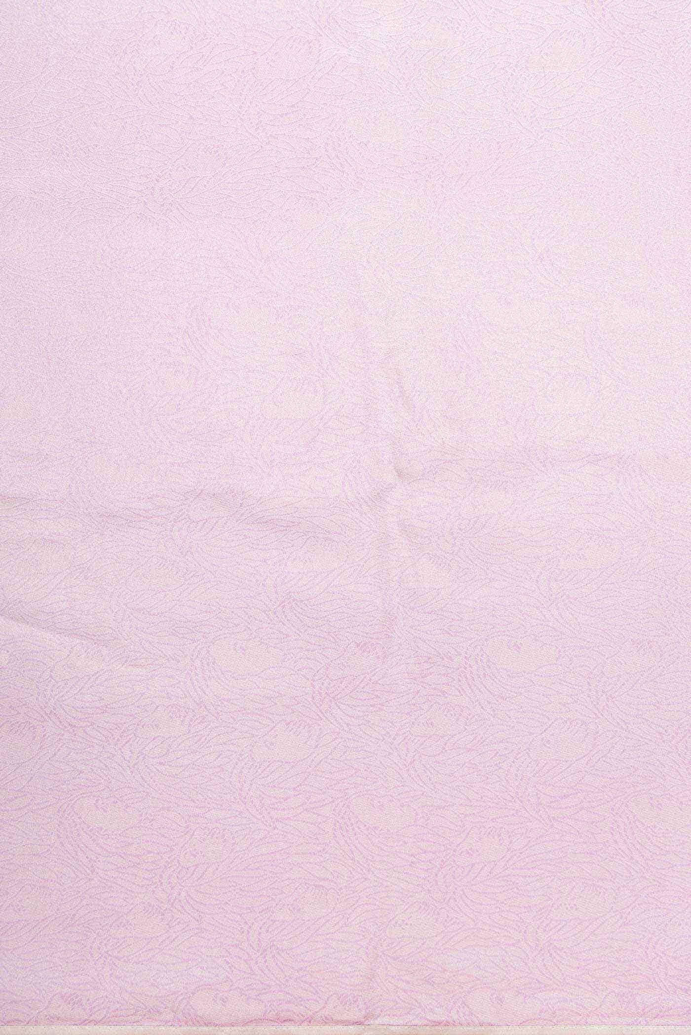 Lavender Banarasi Silk Dress Material