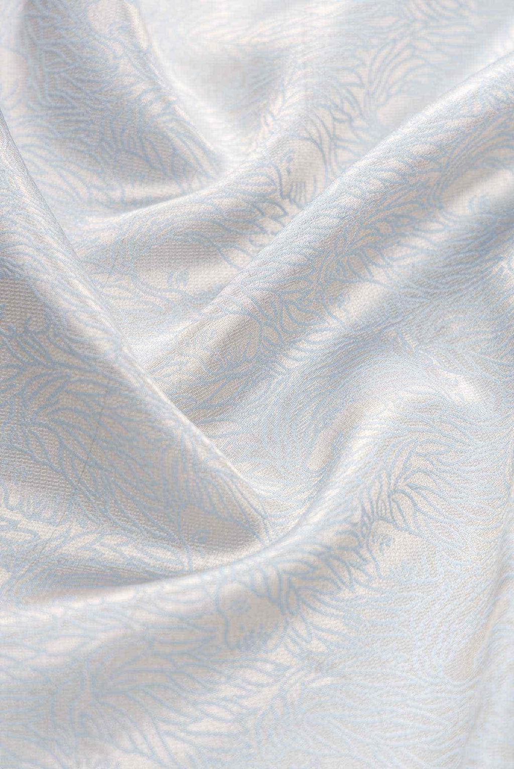 Grey Banarasi Silk Dress Material