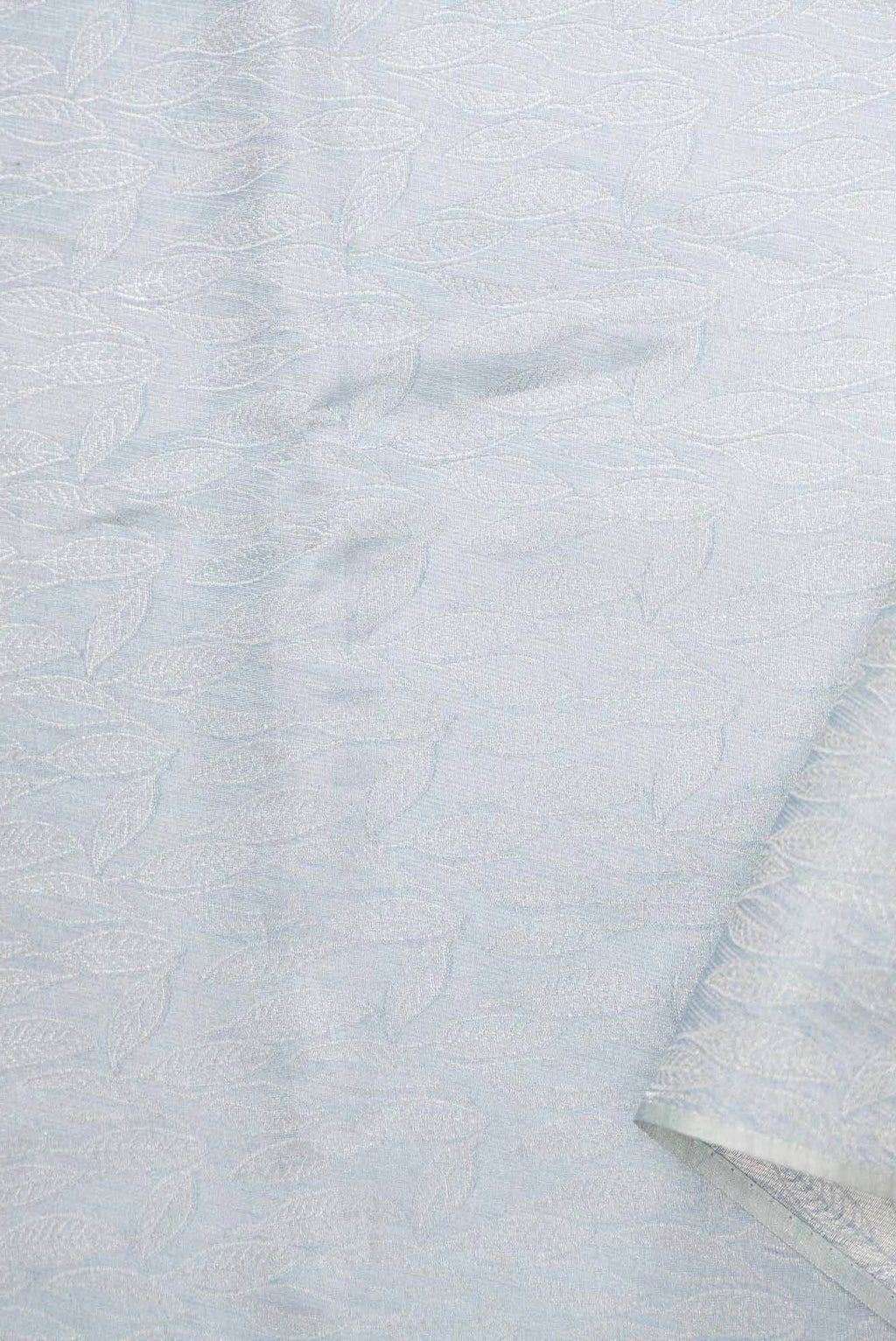 Grey Banarasi Silk Dress Material