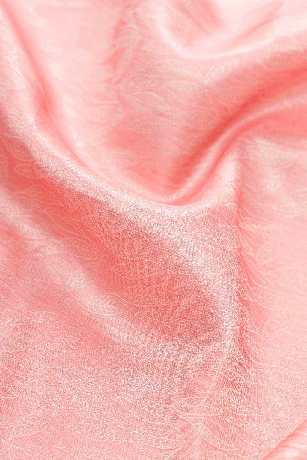 Peach Banarasi Silk Dress Material