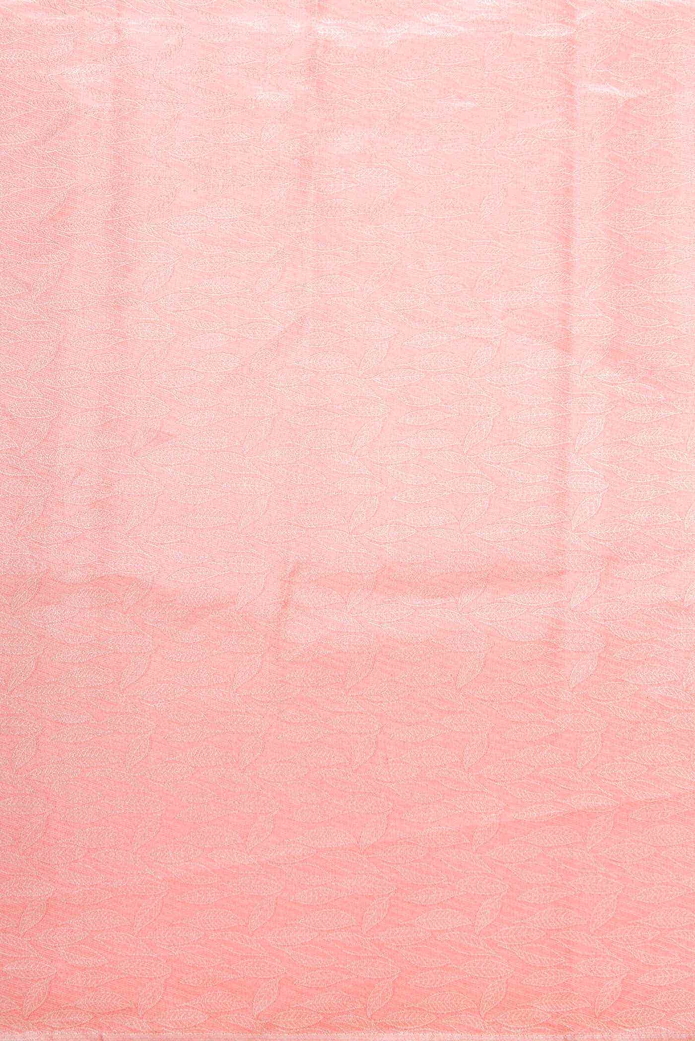 Peach Banarasi Silk Dress Material