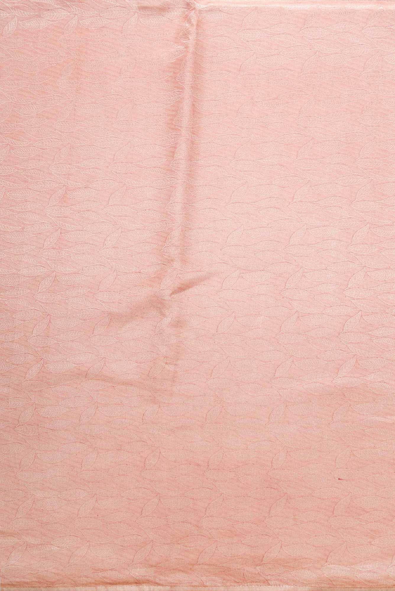 Rose Gold Banarasi Silk Dress Material