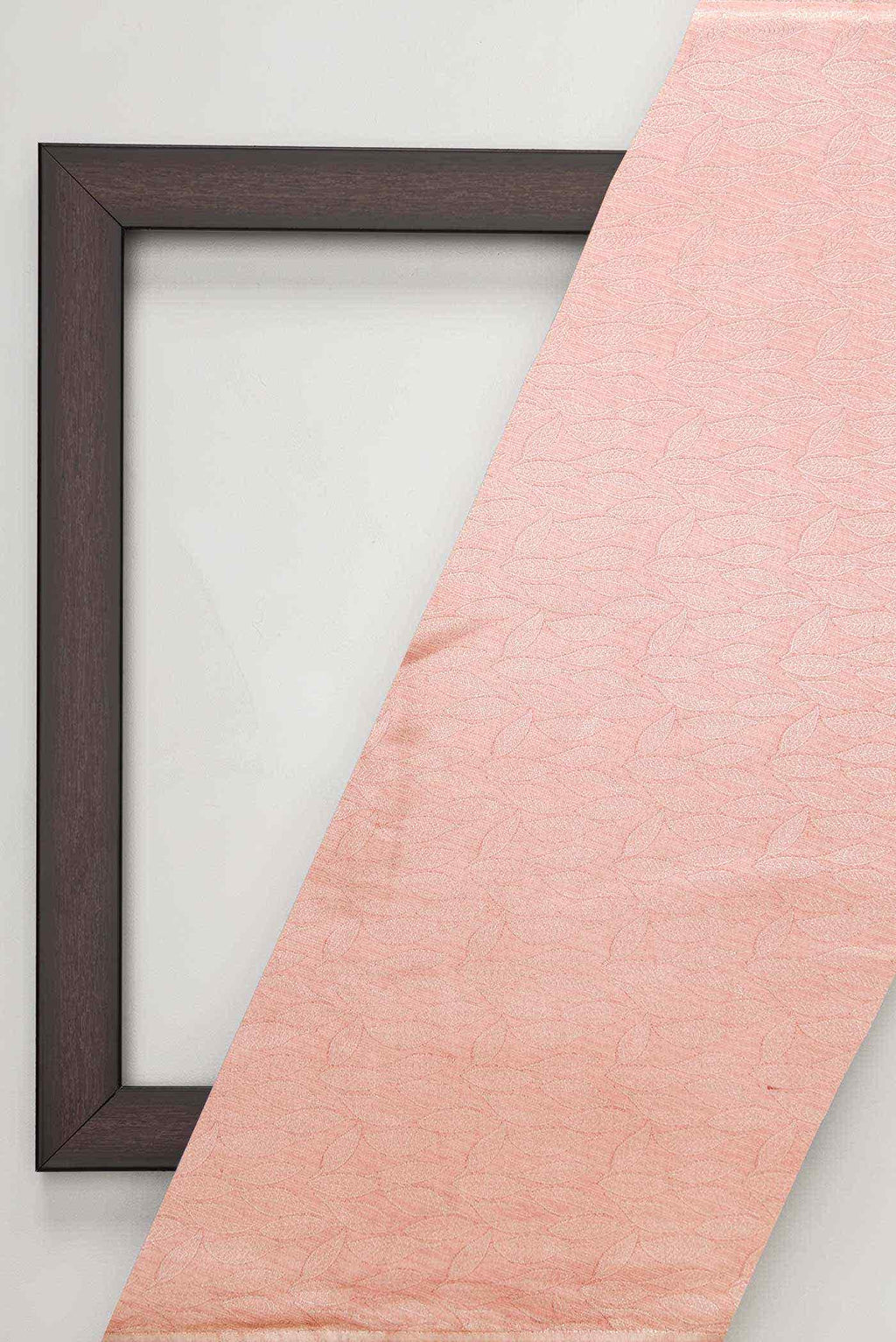 Rose Gold Banarasi Silk Dress Material