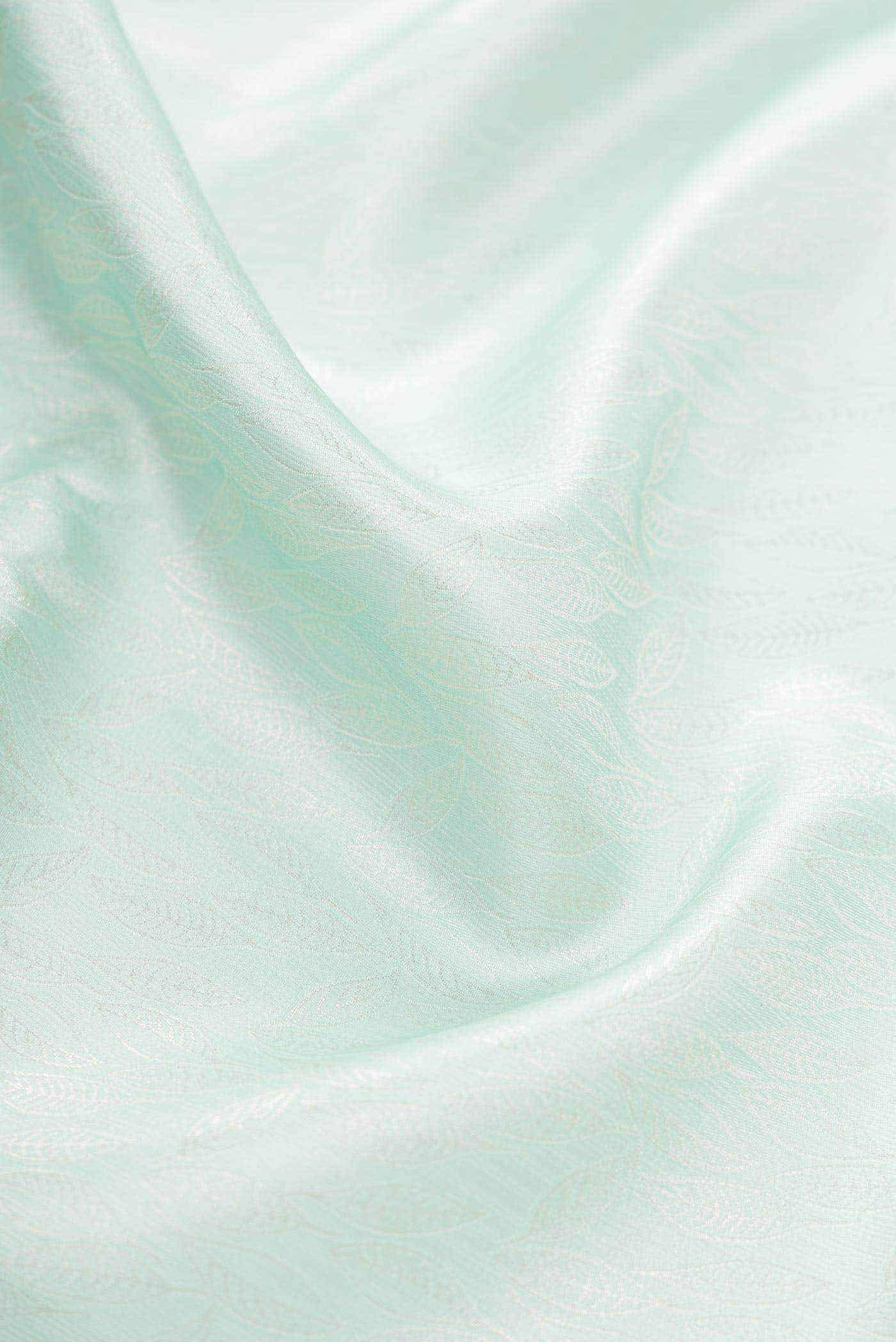 Blue Banarasi Silk Dress Material