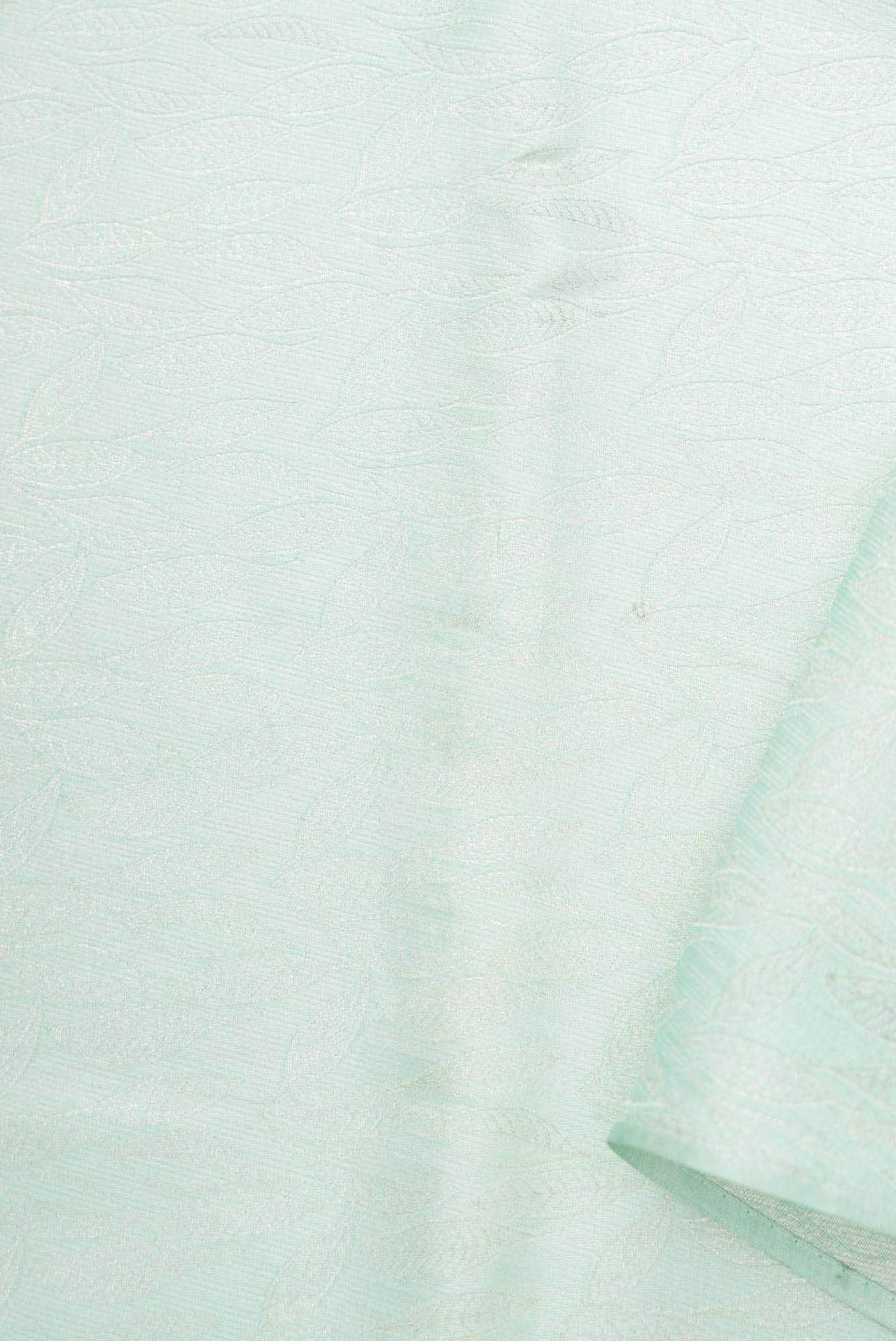 Blue Banarasi Silk Dress Material