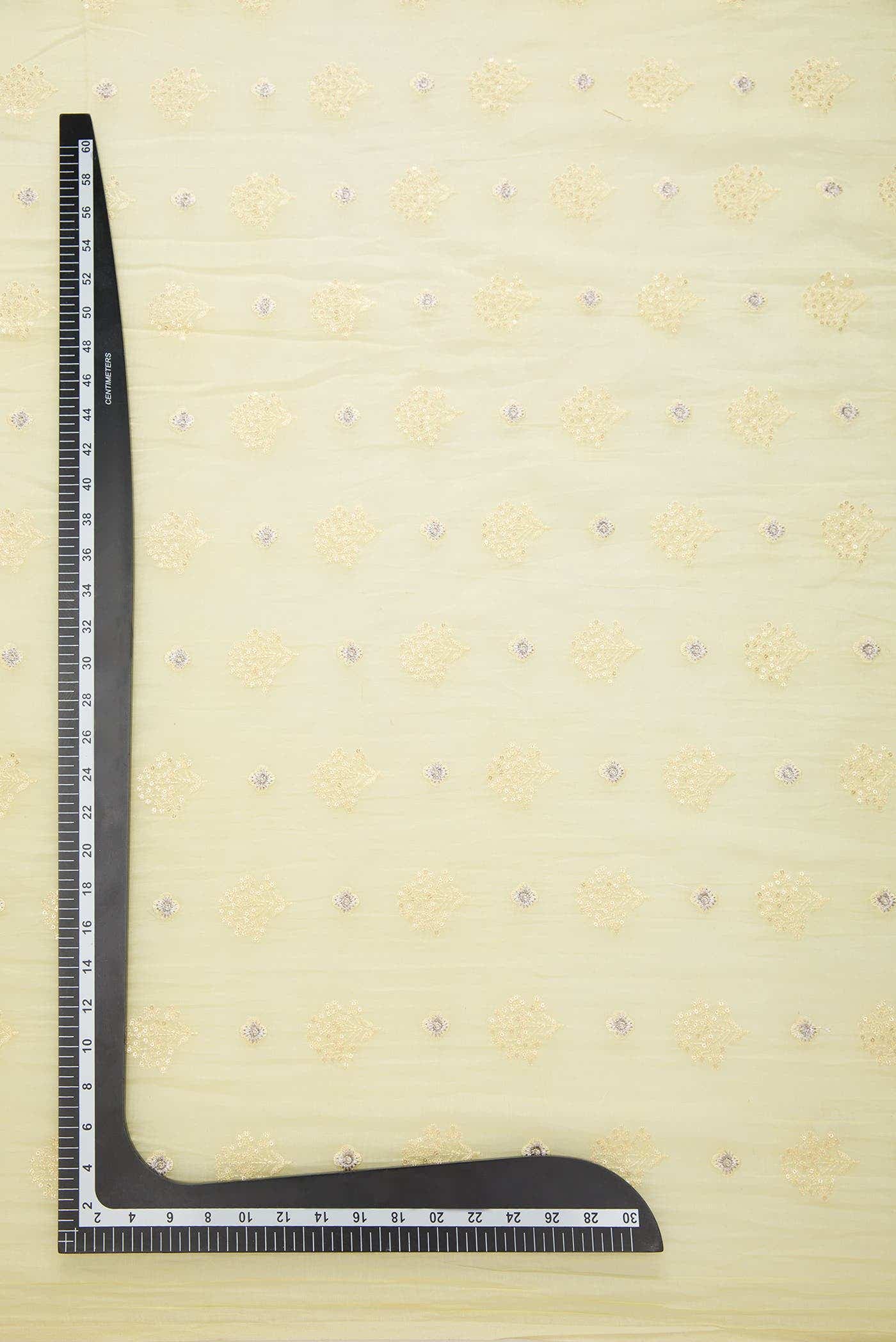 Pista Green Chanderi Silk Dress Material