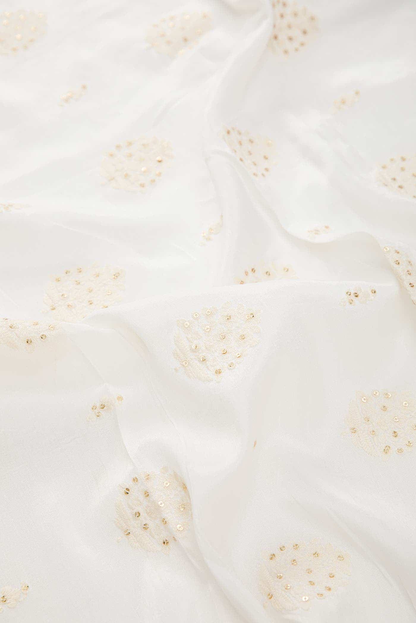 Off White Raw Silk Dress Material