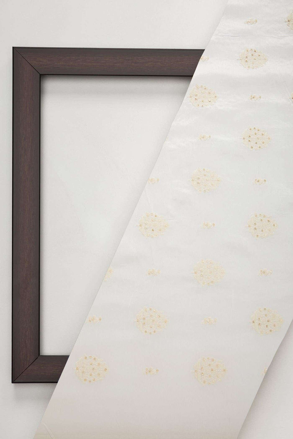 Off White Raw Silk Dress Material