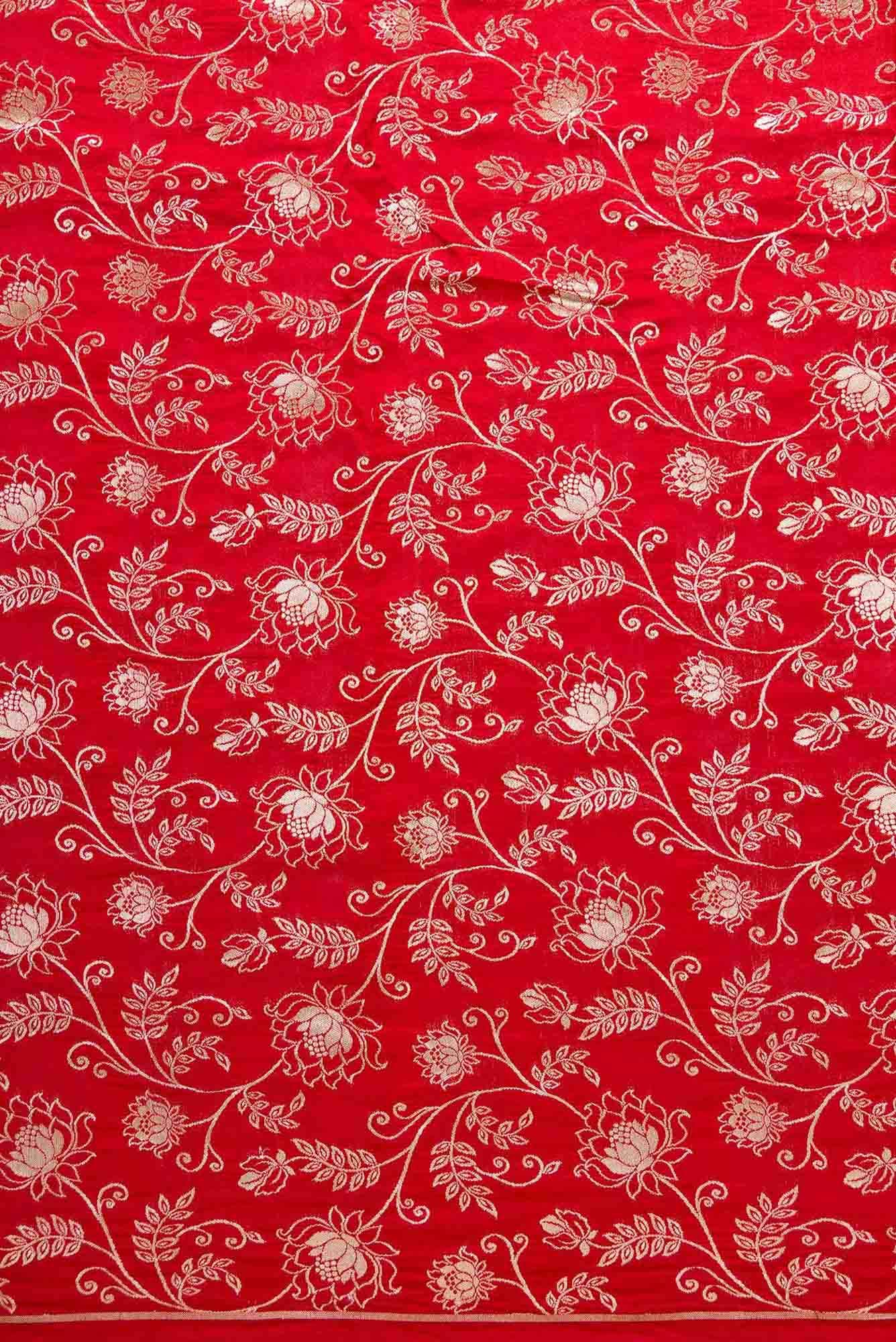 Maroon Banarasi Silk Dress Material