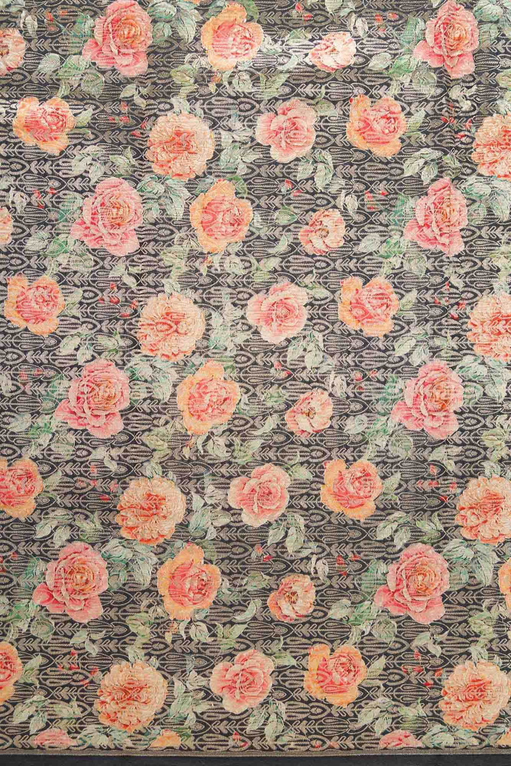 Grey Banarasi Silk Dress Material