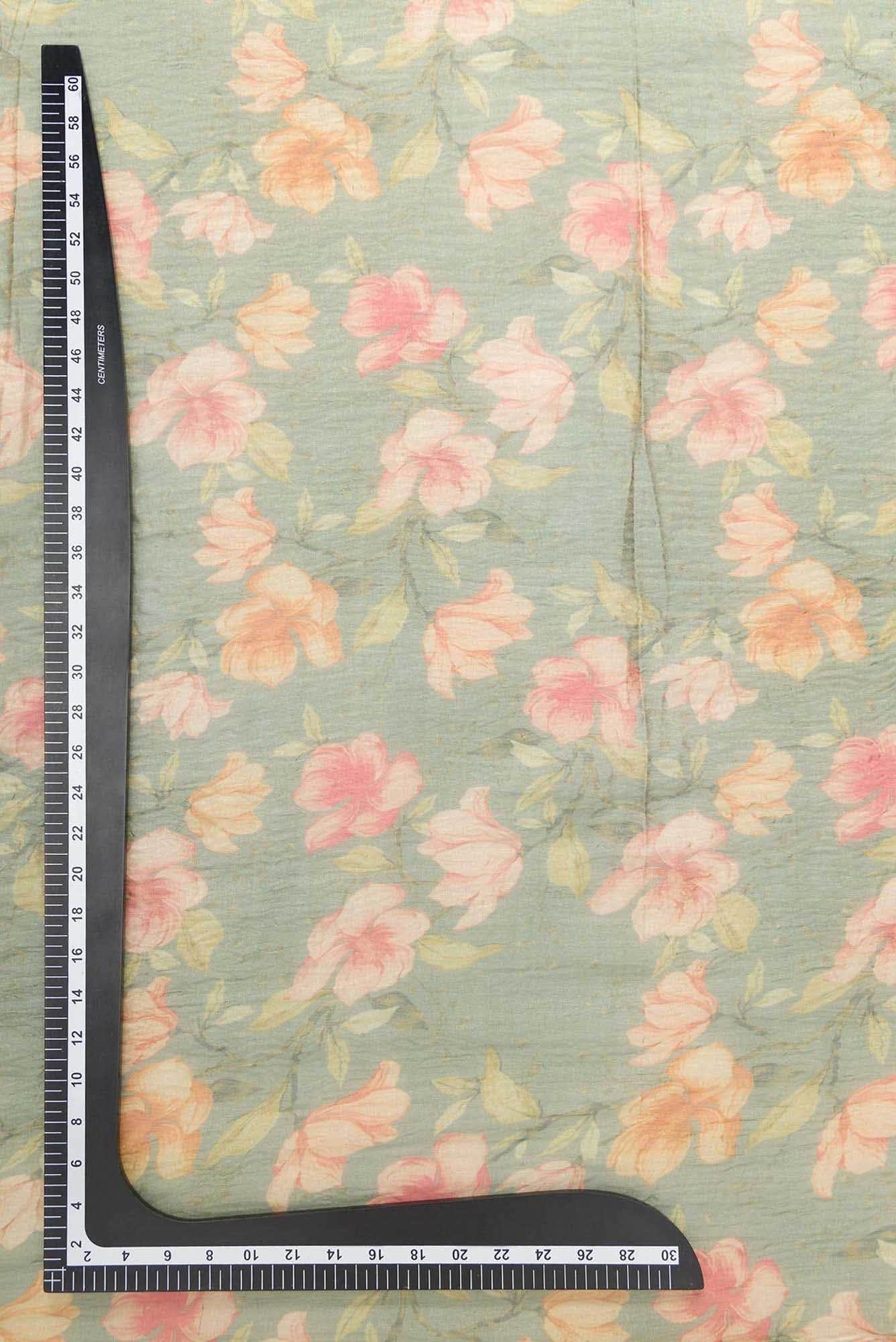 Green Georgette Dress Material