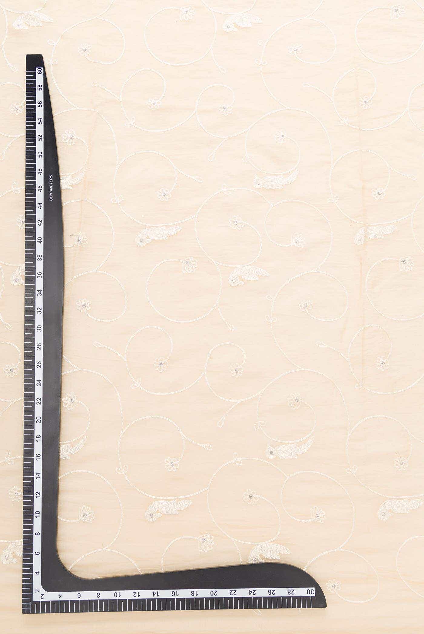 Sandal Chanderi Silk Dress Material
